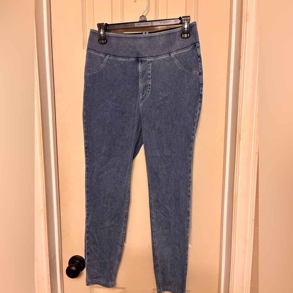 HALARA Blue Stretch Denim-Look Jeggings